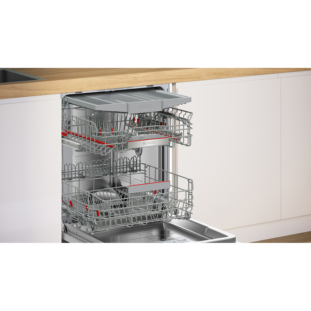 Masina de spalat vase incorporabila BOSCH SBV6ZCX25E, 14 seturi, 6 programe, 60 cm, Clasa B, panou comanda inox