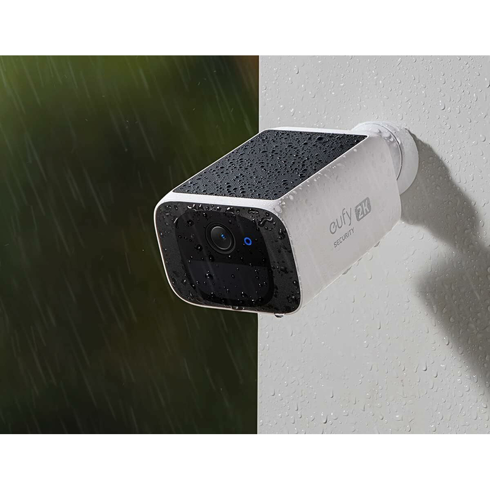 Set 2 camere IP Wireless exterior eufyCam SoloCam S220, 2K, IR, Night Vision, alb