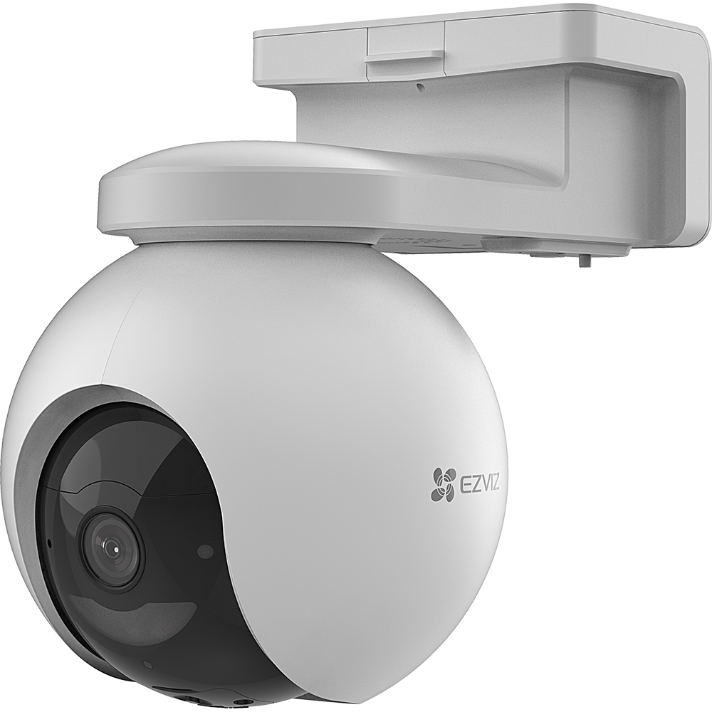 Kit Camera IP 4G EZVIZ EB8, 2K, panou solar , 10400 mAh, Smart IR, Motion Detection, alb