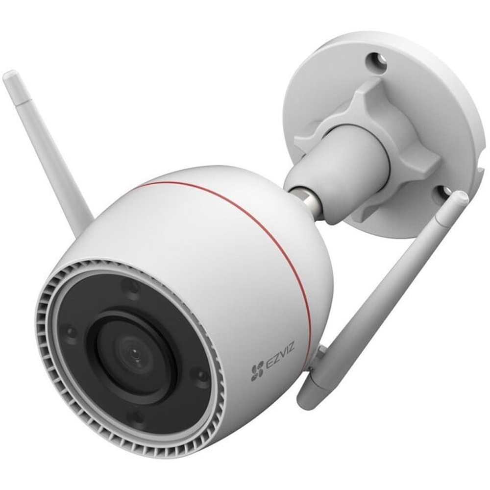 Kit de supraveghere video EZVIZ H3C, 2K, 4 camere, Wi-Fi, 8 canale, Color Night Vision, alb