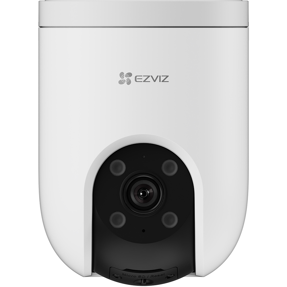 Camera IP Wireless EZVIZ H8c Pro, 4K, 8MP, IR 30m, sirena, microfon, Auto-Zoom Tracking, alb