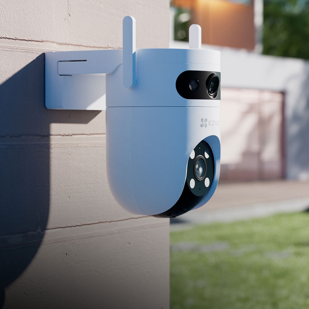 Camera IP Wireless EZVIZ H9c Dual, 3K, 5+5MP, IR, Auto Tracking, Motion Detection, alb
