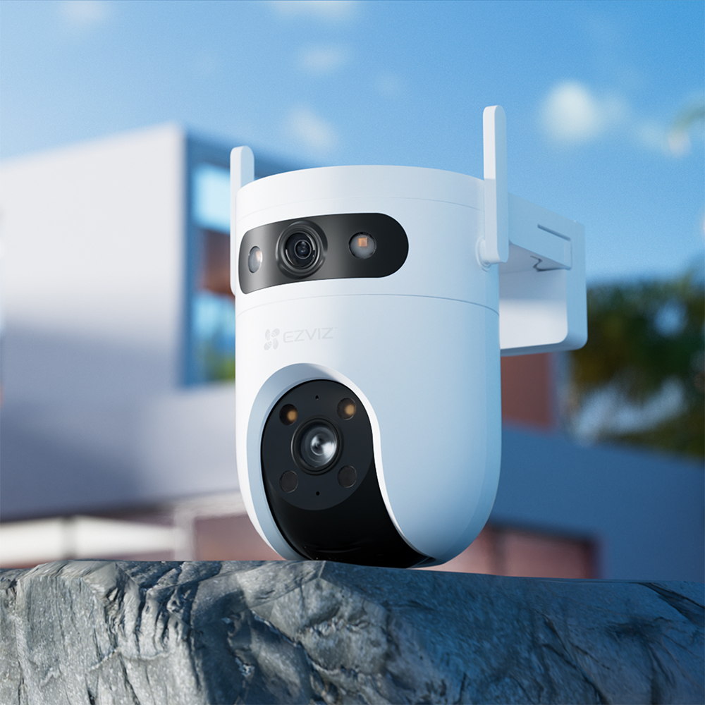 Camera IP Wireless EZVIZ H9c Dual, 3+3MP, IR, Auto Tracking, Motion Detection, alb