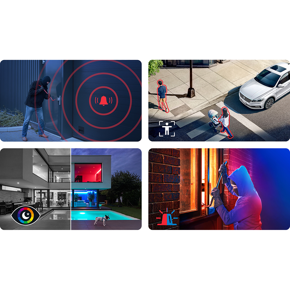 Camera IP Wireless HOMEGUARD HGWOB252, QHD 1440p, IR, Night Vision, alb
