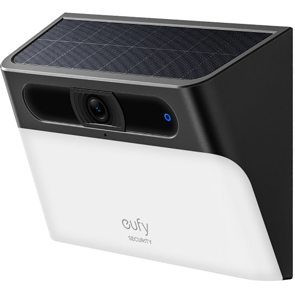 Camera IP Wireless exterior EUFY S120, 2K, 2304 x 1296, lumina LED, panou solar, negru