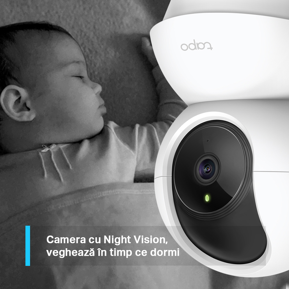 Camera IP Wireless interior TP-LINK TC71, 2K 1296p, IR, Night Vision, Alb