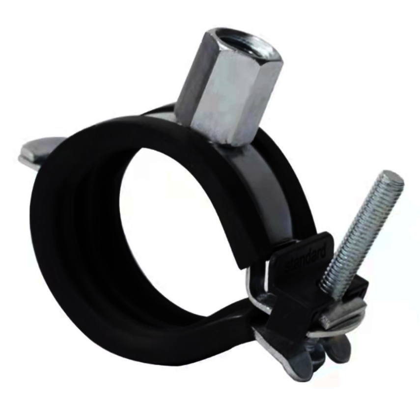 Brida fixare rapida, 38 - 43 mm, cu garnitura, otel