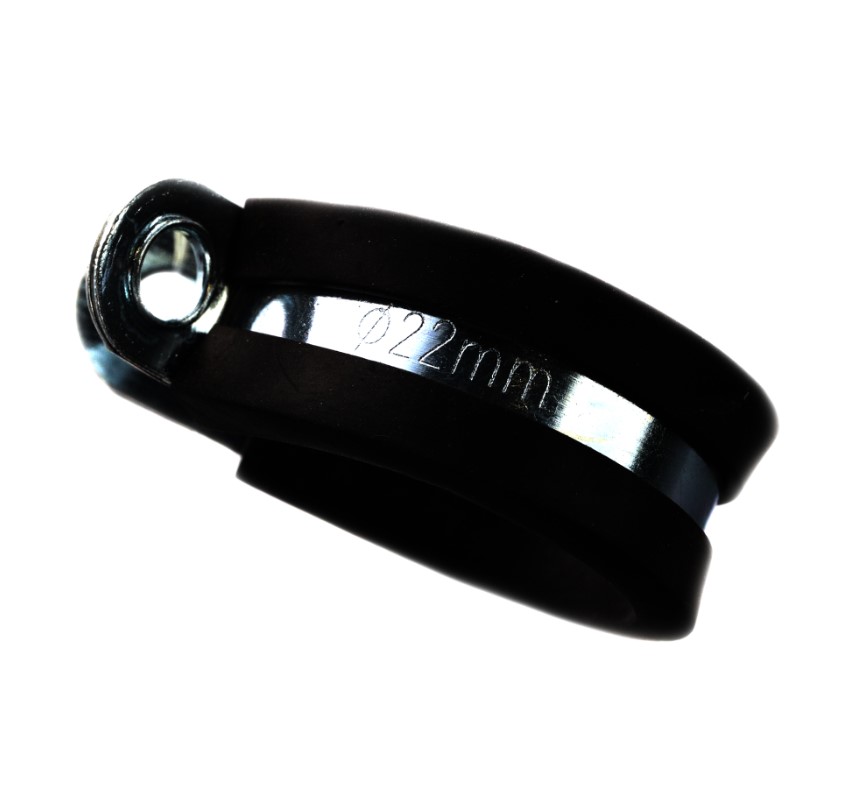 Clema prindere laterala PP, 22mm, alb, 1buc