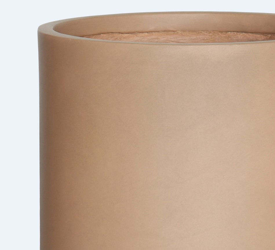 Ghiveci flori VERVE, fibra de lut, D 26 cm, bronz