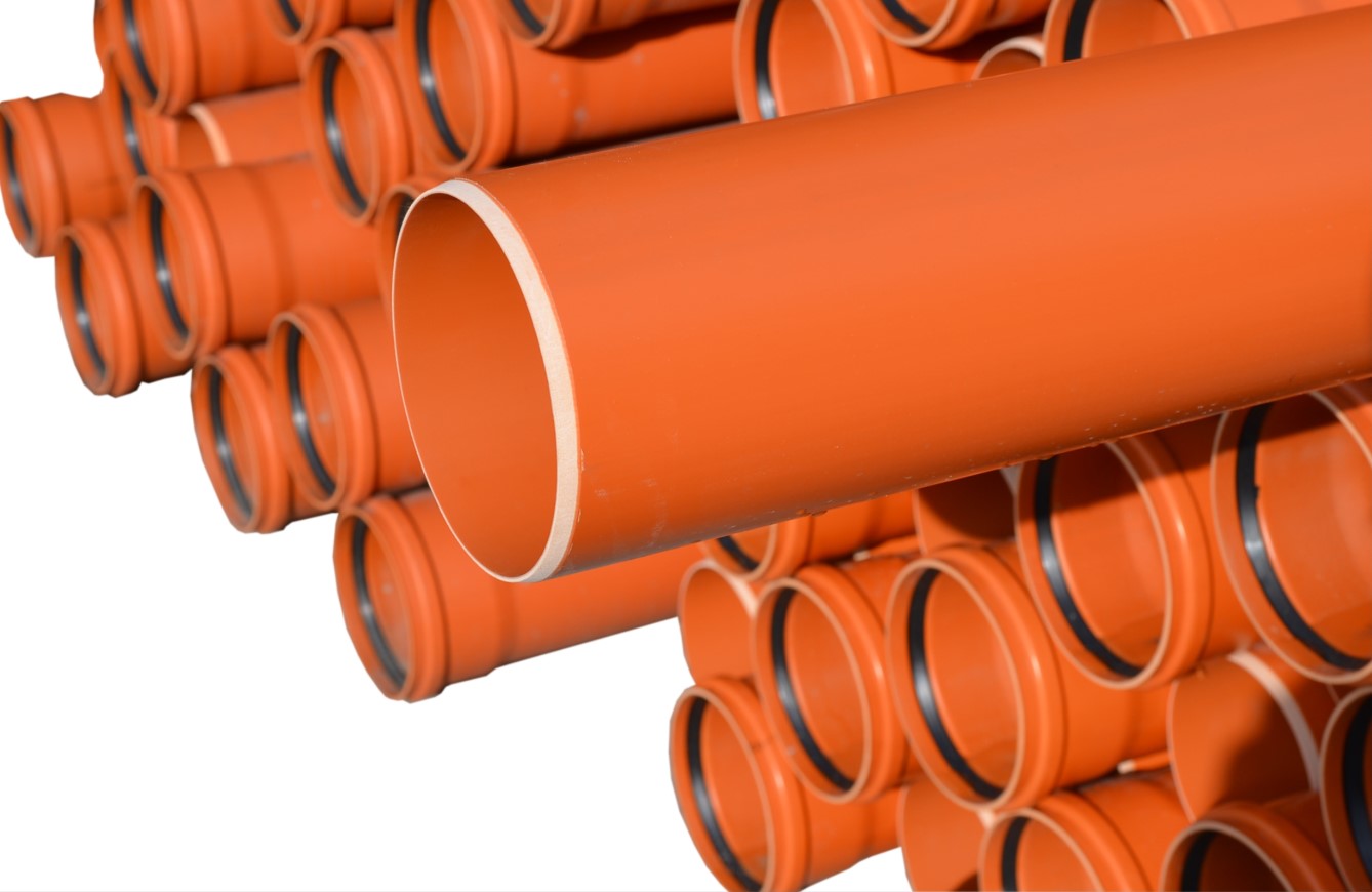 Teava canalizare PVC Valplast SN2, 160 x 3.2 mm, 1 m
