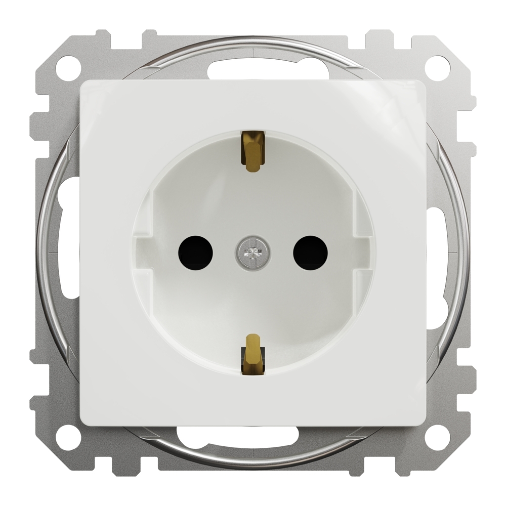 Priza SCHNEIDER Sedna Design SDD111021, IP20, Obturatoare, alb