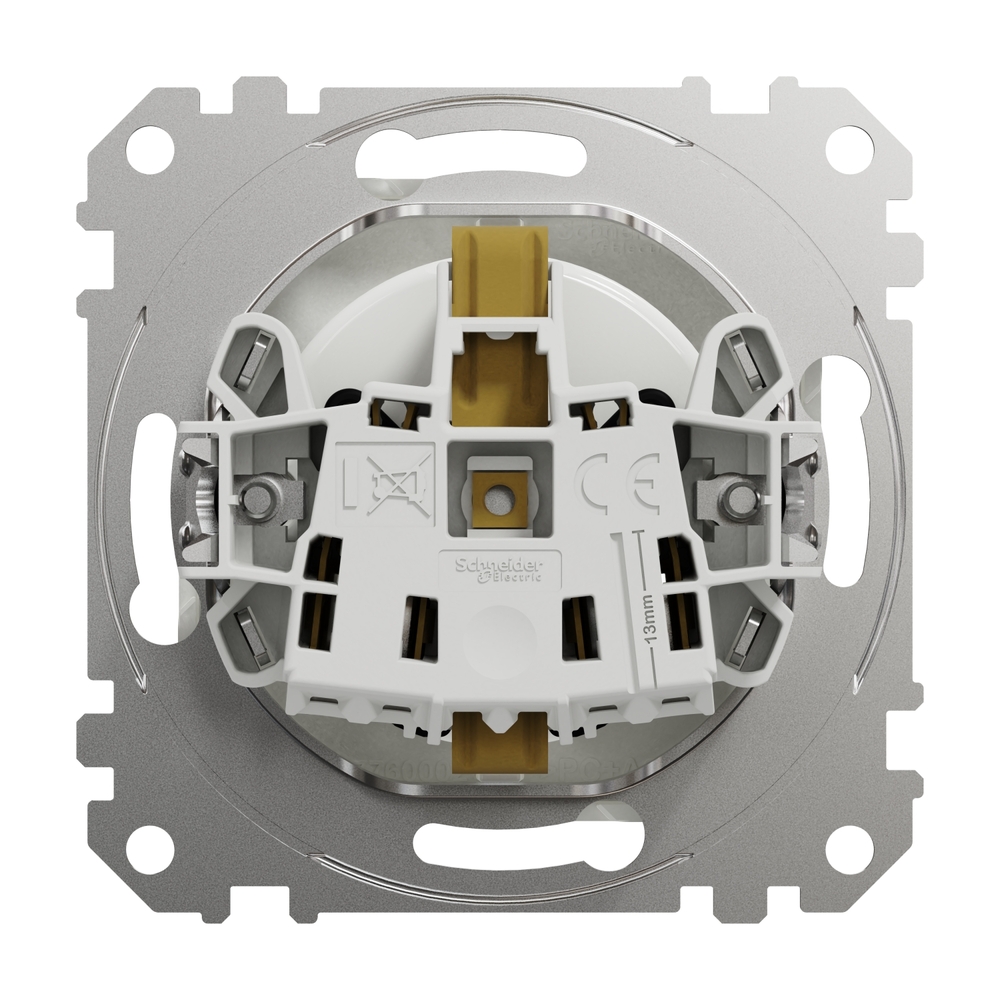 Priza SCHNEIDER Sedna Design SDD111021, IP20, Obturatoare, alb