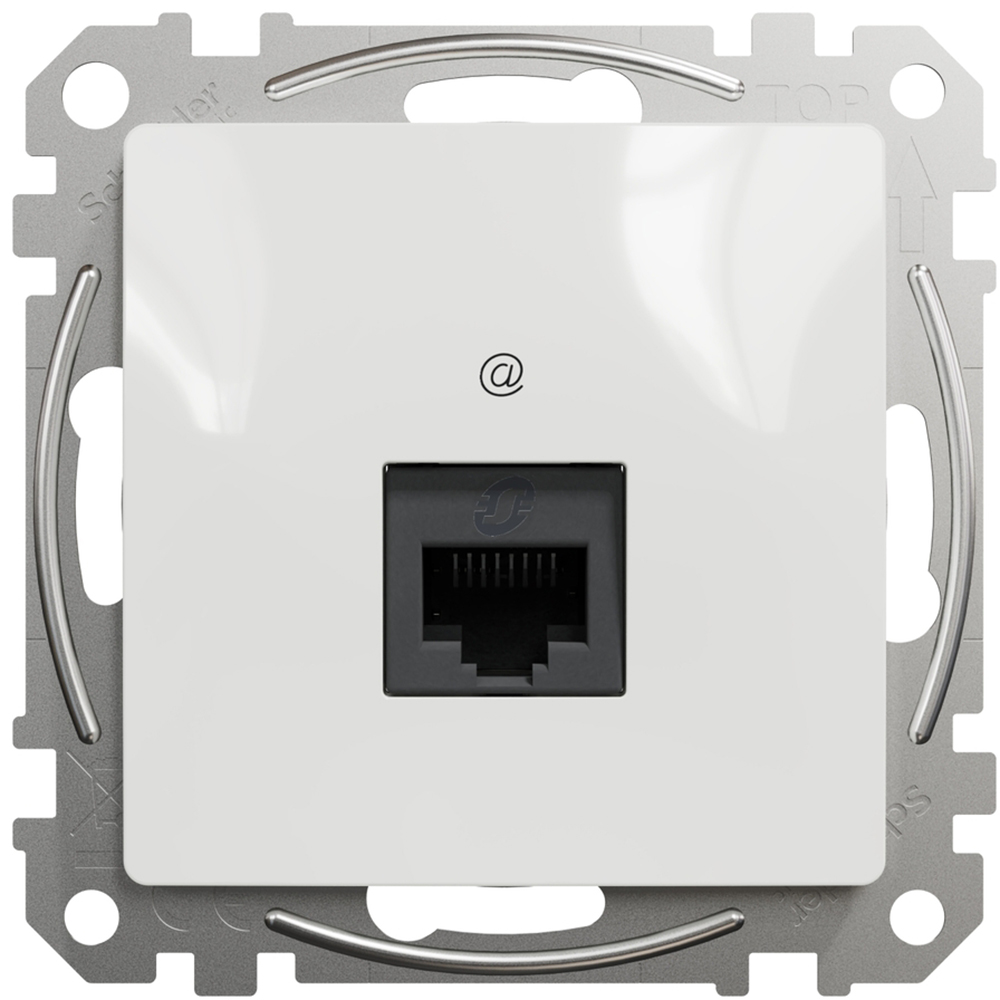 Priza internet SCHNEIDER Sedna Design SDD111451, RJ45 Cat5E UTP, alb