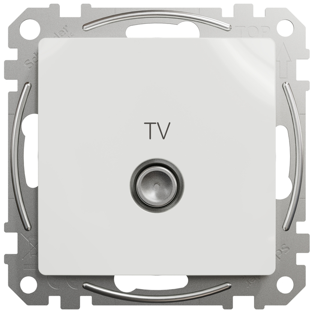 Priza TV finala SCHNEIDER Sedna Design SDD111471, 4dB, alb