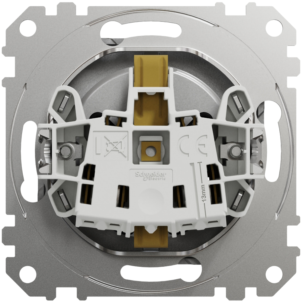 Priza SCHNEIDER Sedna Design SDD113021, IP20, Obturatoare, aluminiu