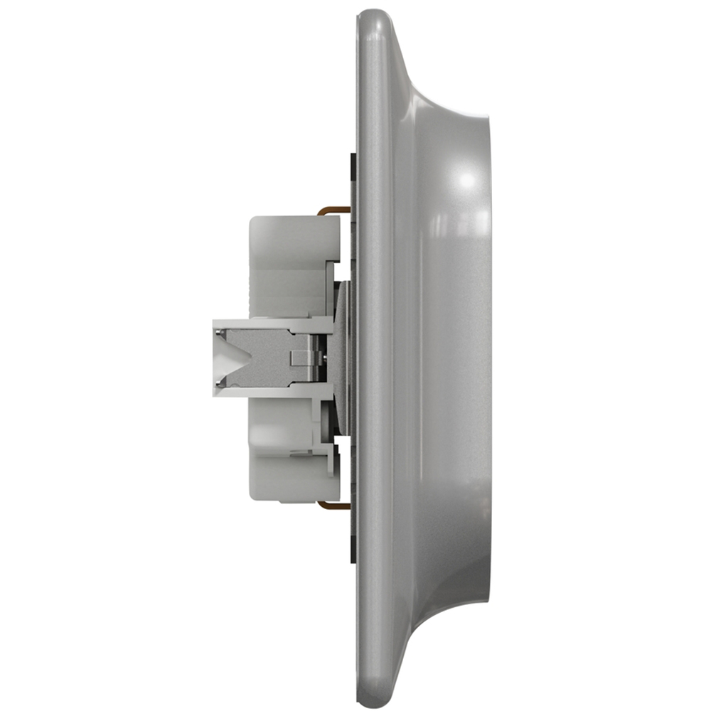 Priza dubla SCHNEIDER Sedna Design SDD313221, IP20, Obturatoare, aluminiu
