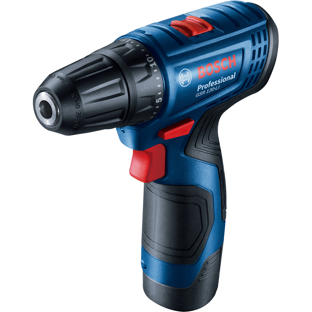 Masina de gaurit si insurubat (bormasina) BOSCH Professional GSR 120, 1500rpm, mandrina Rapida, 30nm, 2Ah