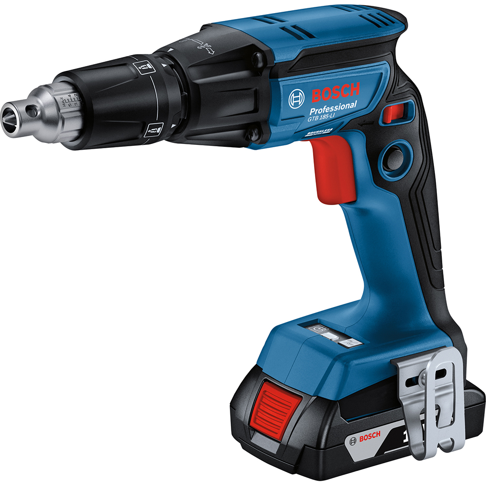 Masina de gaurit si insurubat (bormasina) BOSCH Professional GTB 185-LI, 4500rpm, mandrina HEX 1/4", 32nm, 2Ah