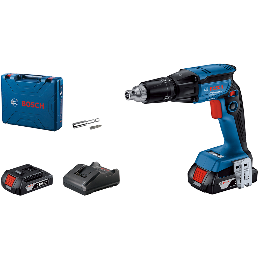 Masina de gaurit si insurubat (bormasina) BOSCH Professional GTB 185-LI, 4500rpm, mandrina HEX 1/4", 32nm, 2Ah