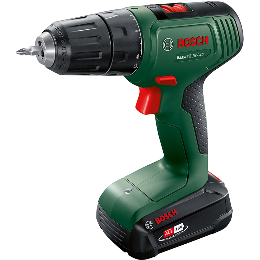 Masina de gaurit si insurubat (bormasina) BOSCH EasyDrill 18V-40, 1630rpm, mandrina Rapida, 32nm, 2Ah