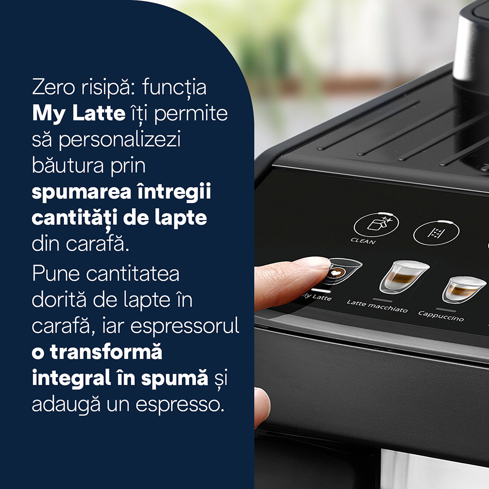 Espressor automat DELONGHI Magnifica Evo ECAM290.81.TB, 1.8l, 1450W, 15 bar, argintiu inchis-negru