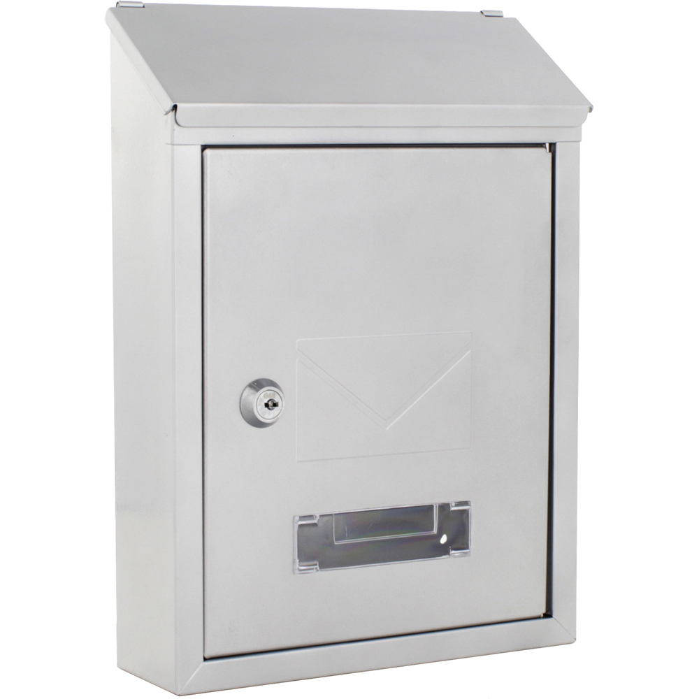 Cutie postala ROTTNER Udine, Inchidere cheie, 70 x 215 x 300 mm, argintiu