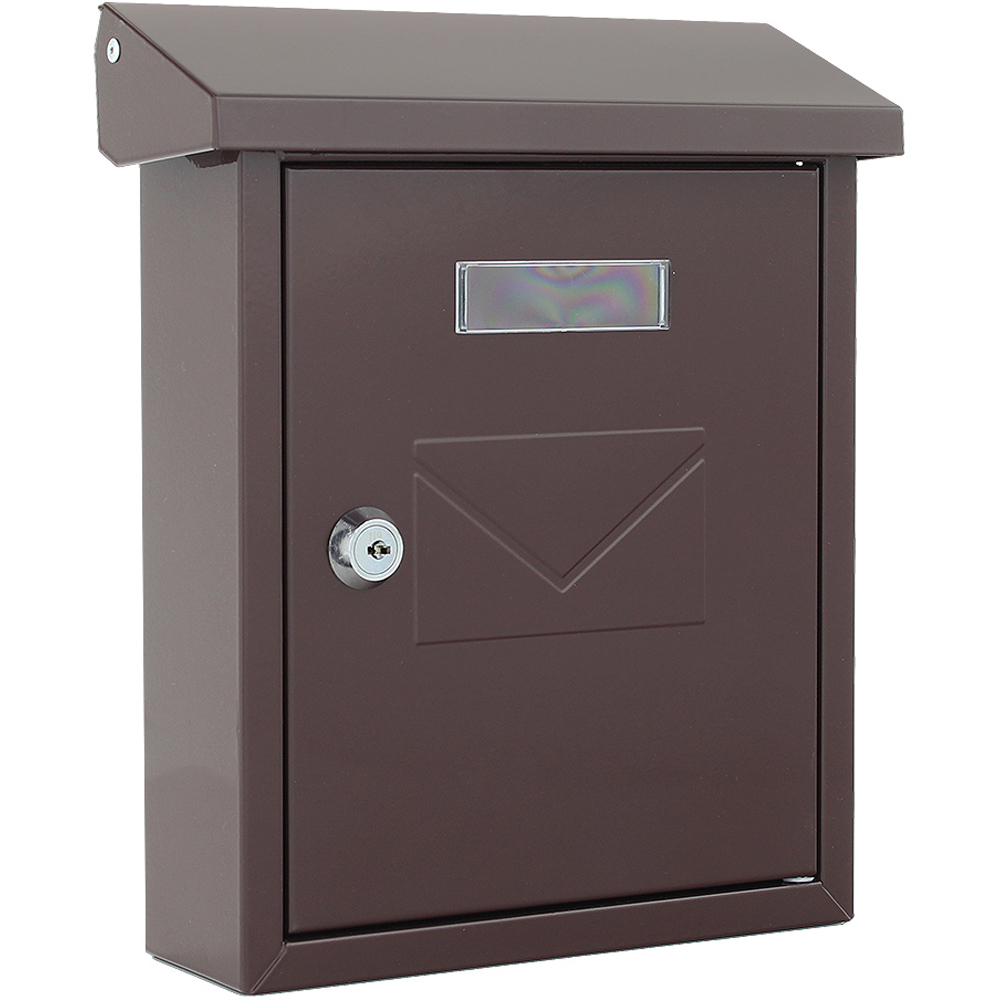 Cutie postala ROTTNER Cesena, Inchidere cheie, 70 x 210 x 250 mm, maro