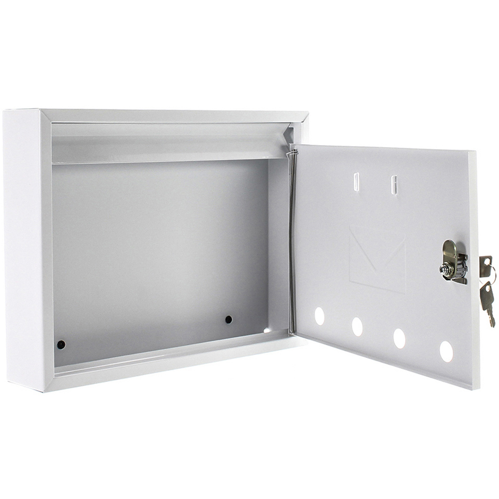 Cutie postala ROTTNER Imola, Inchidere cheie, 60 x 320 x 240 mm, alb