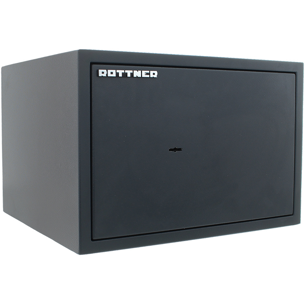 Seif certificat antiefractie ROTTNER PS 300 DB, Inchidere cheie, 400 x 445 x 300 mm, antracit