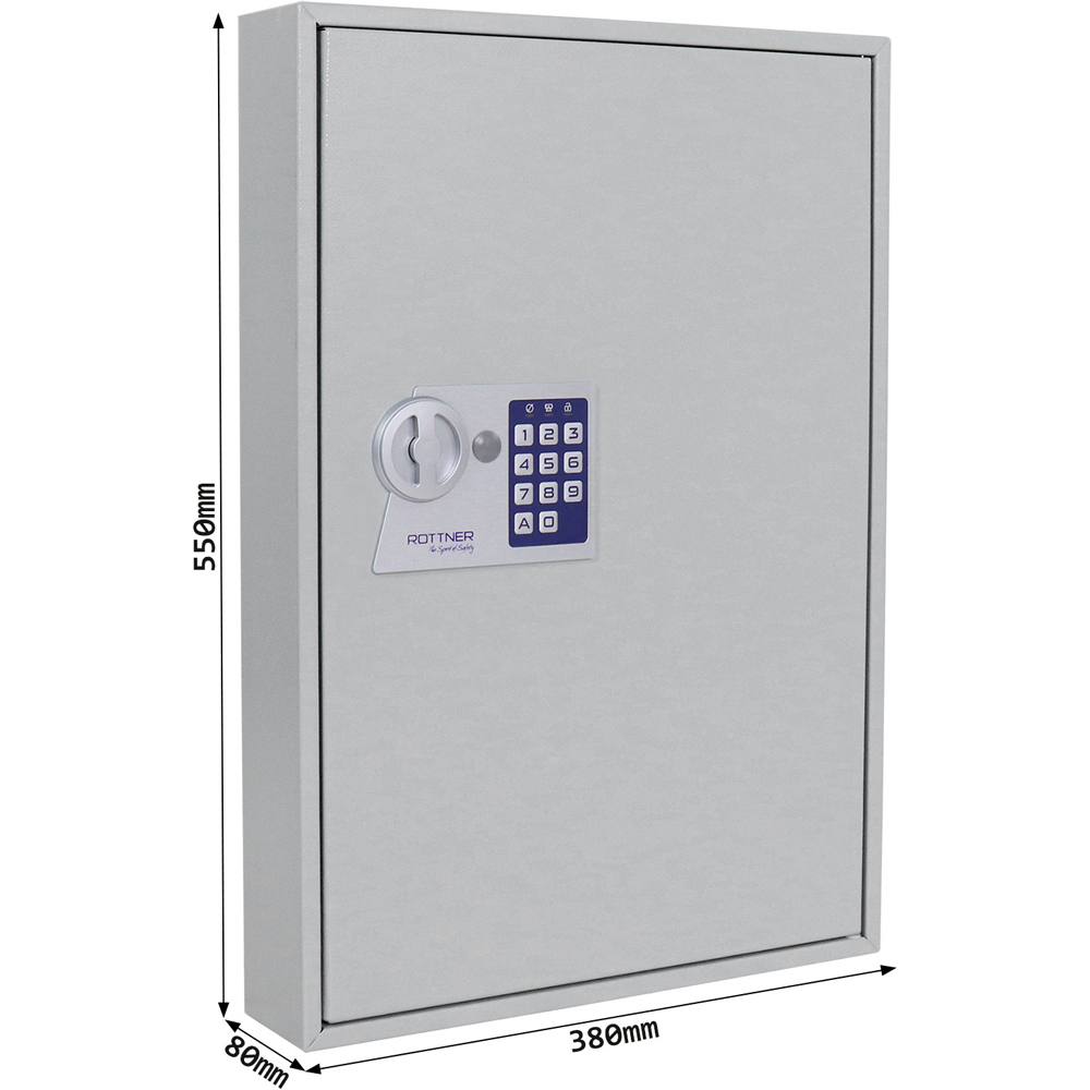 Caseta chei ROTTNER S 100, Inchidere electronica, 80 x 380 x 550 mm, alb