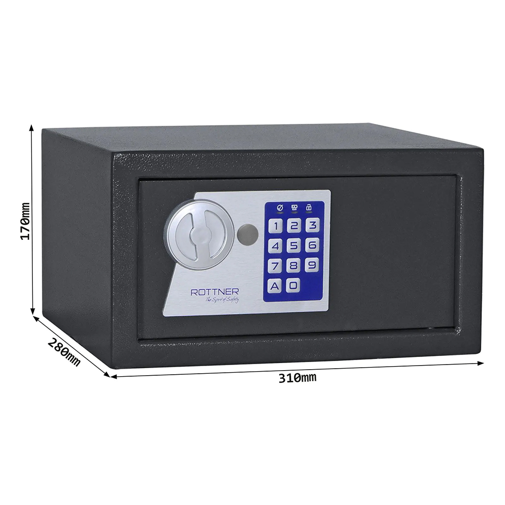 Seif mobila ROTTNER Jupiter 2, inchidere electronica, 170 x 310 x 280mm, antracit