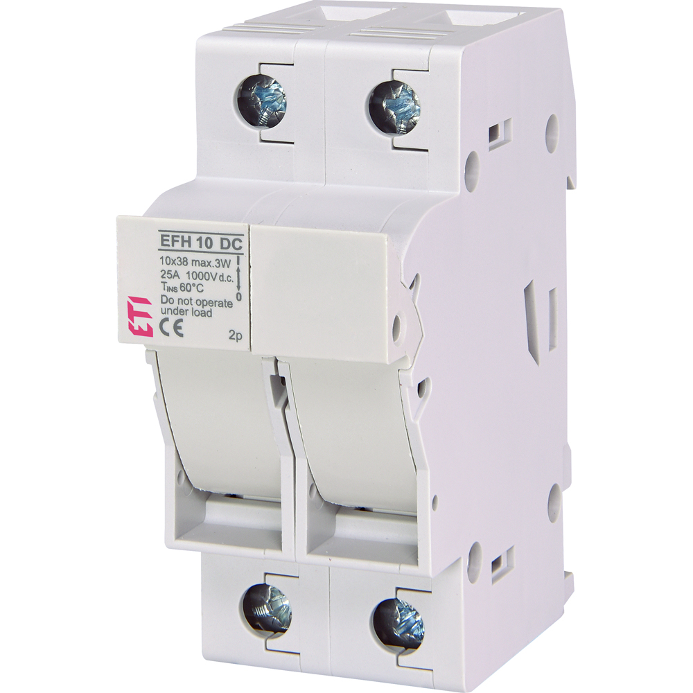 Soclu sigurante fuzibile ETI 002540203 EFH 10 DC 2p, 25A, 10x38, 1000V