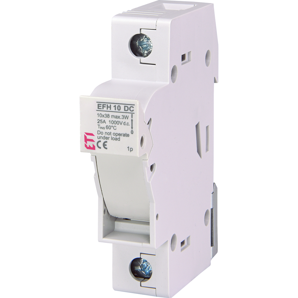 Soclu sigurante fuzibile ETI 002540201 EFH 10 DC 1p, 25A, 10x38, 1000V