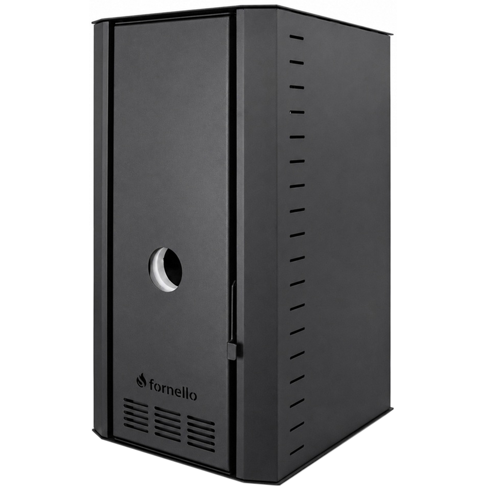 Cazan pe peleti FORNELLO Serena B, 25 kW, 55 x 68 x 102 cm, pompa de circulatie, vas expansiune, telecomanda, Wi-Fi, negru