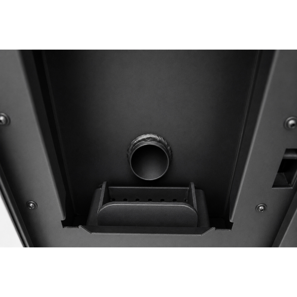 Termosemineu pe peleti FORNELLO Serena, 25 kW, 55 x 68 x 102 cm,, telecomanda, Wi-Fi, negru-crem