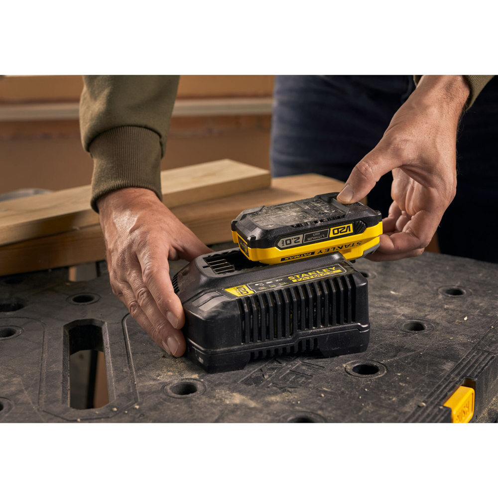 Acumulator pentru scule electrice STANLEY FATMAX SFMCB202, 18V, 2Ah, Li-Ion