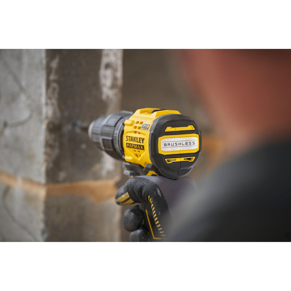 Masina de gaurit cu percutie STANLEY FATMAX SFMCD716D, 18V, 2Ah, 1 acumulator, Brushless, Li-Ion