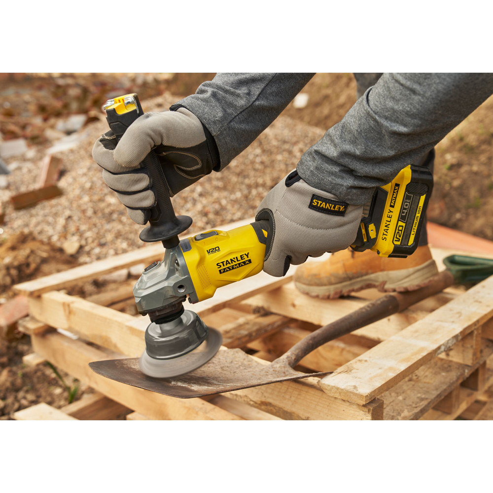 Polizor unghiular STANLEY FATMAX SFMCG710M1T, 18V, 125 mm, 4Ah, 1 acumulator, Brushless, Li-Ion