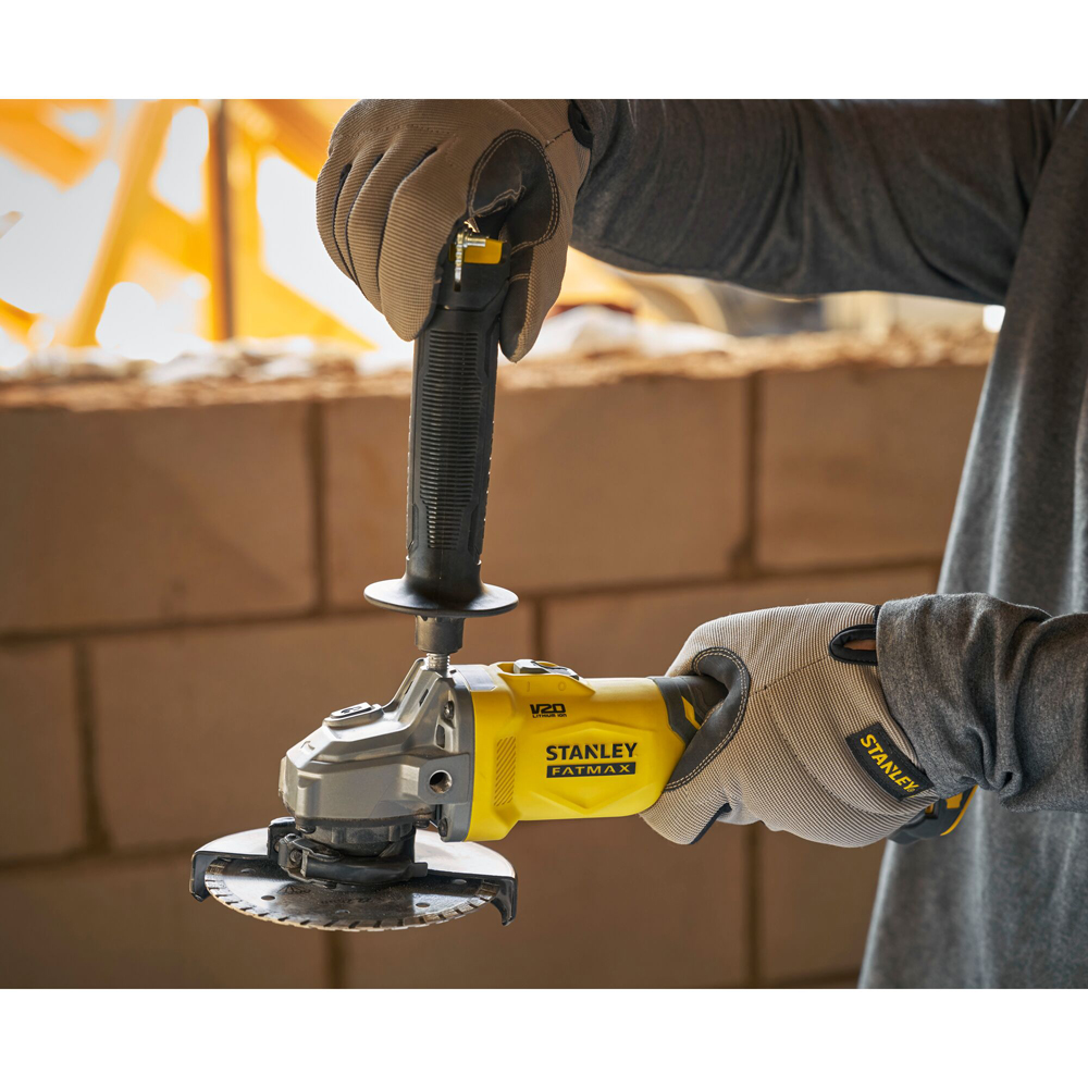 Polizor unghiular STANLEY FATMAX SFMCG710M1T, 18V, 125 mm, 4Ah, 1 acumulator, Brushless, Li-Ion