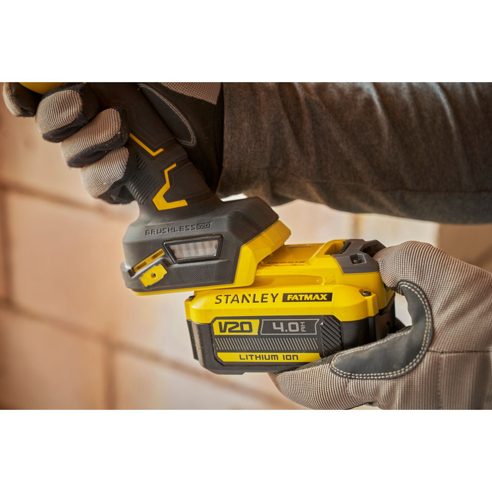 Polizor unghiular STANLEY FATMAX SFMCG710M1T, 18V, 125 mm, 4Ah, 1 acumulator, Brushless, Li-Ion
