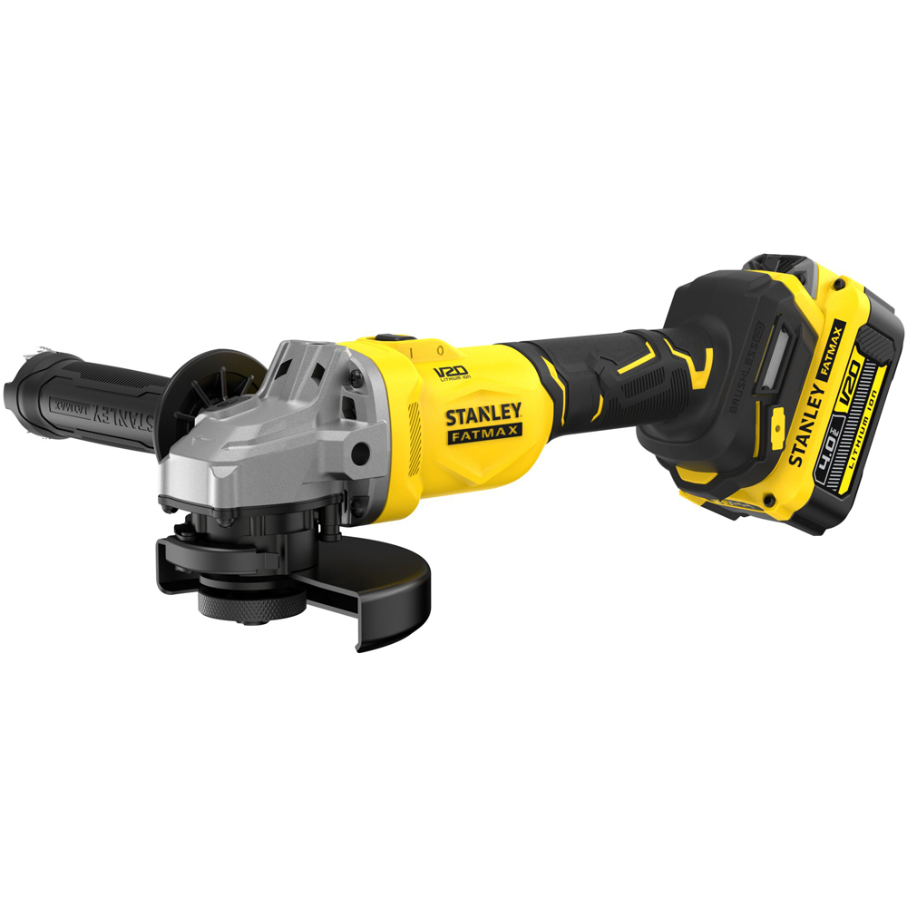 Polizor unghiular STANLEY FATMAX SFMCG710M1T, 18V, 125 mm, 4Ah, 1 acumulator, Brushless, Li-Ion