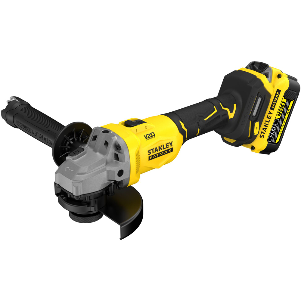 Polizor unghiular STANLEY FATMAX SFMCG710M1T, 18V, 125 mm, 4Ah, 1 acumulator, Brushless, Li-Ion