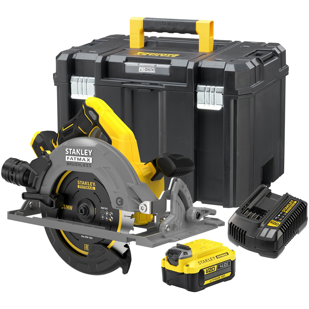 Fierastrau circular STANLEY FATMAX SFMCS551M1T, 18V, 190 mm, 4Ah, 1 acumulator, Li-Ion
