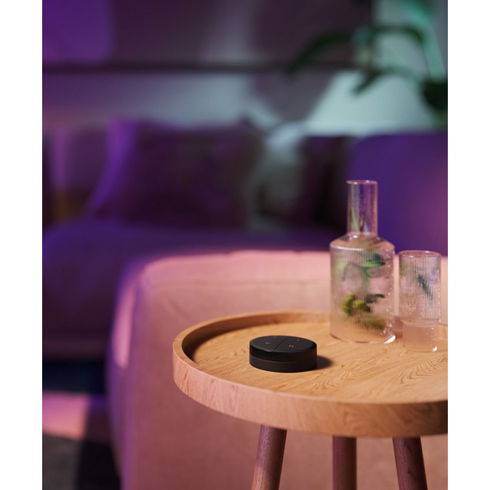 Intrerupator smart PHILIPS HUE Tap 8719514440937, 4 butoane configurabile, Wi-Fi, Touch, negru