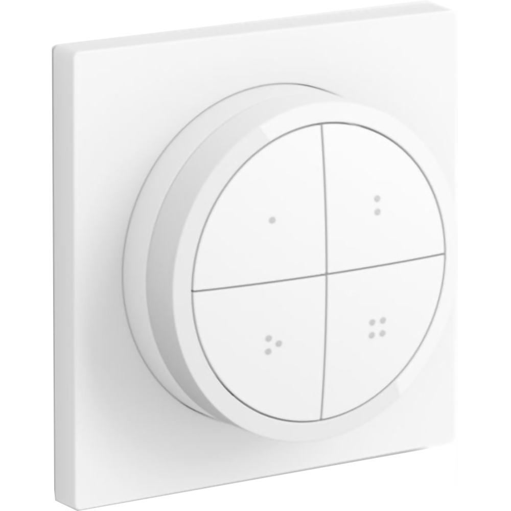 Intrerupator smart PHILIPS HUE Tap 8719514440999, 4 butoane configurabile, Wi-Fi, Touch, alb