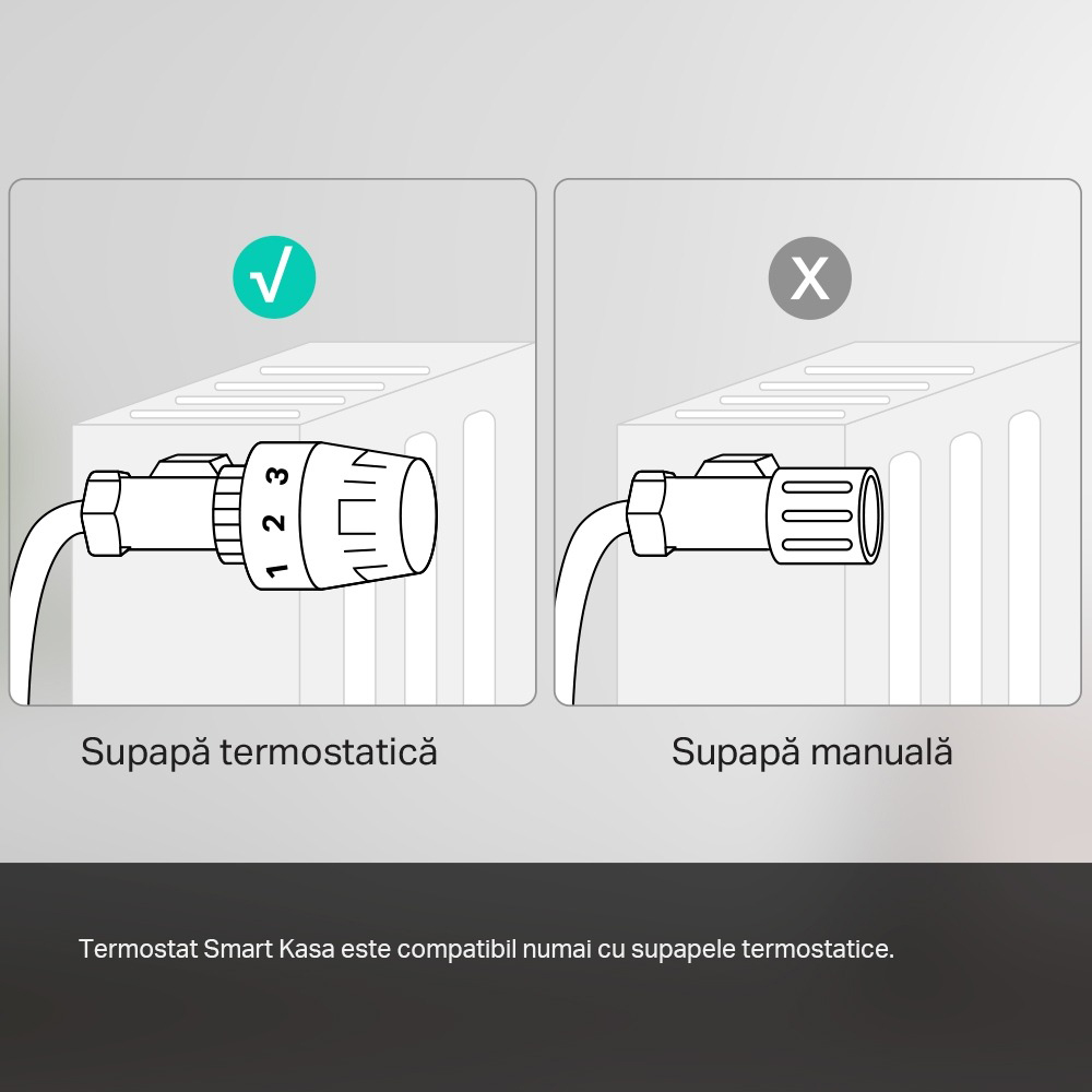Kit Termostat smart TP-LINK KE100, Wi-Fi, alb