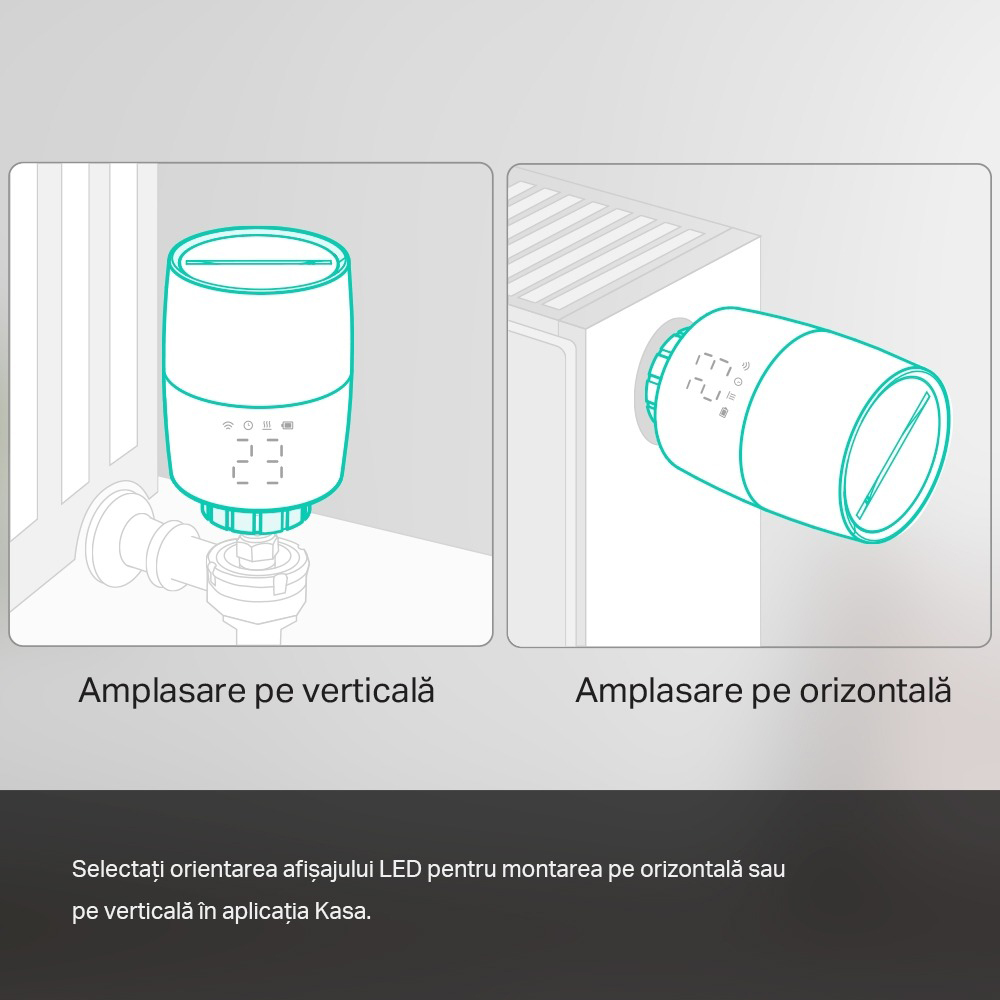 Kit Termostat smart TP-LINK KE100, Wi-Fi, alb