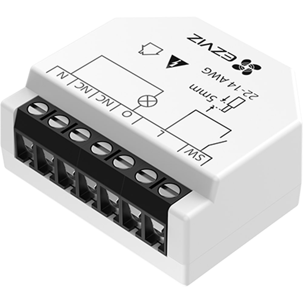 Releu smart EZVIZ T35W, Wi-Fi, cu programare si automatizare, control vocal, alb