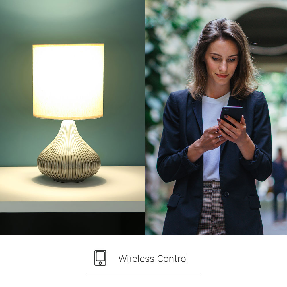 Releu smart EZVIZ T35W, Wi-Fi, cu programare si automatizare, control vocal, alb