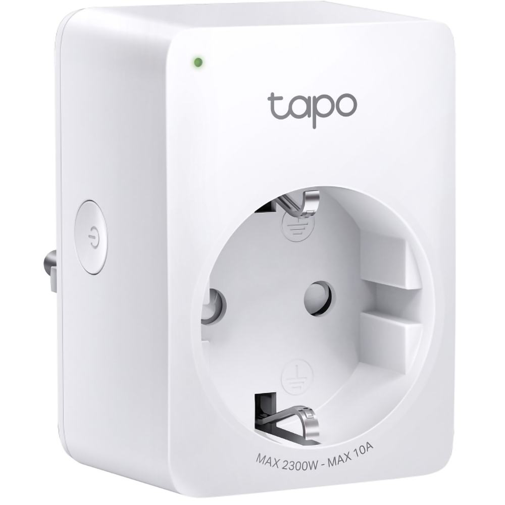 Priza inteligenta TP-LINK Mini TAPO P100M, Wi-Fi, 2300W, 10A, alb